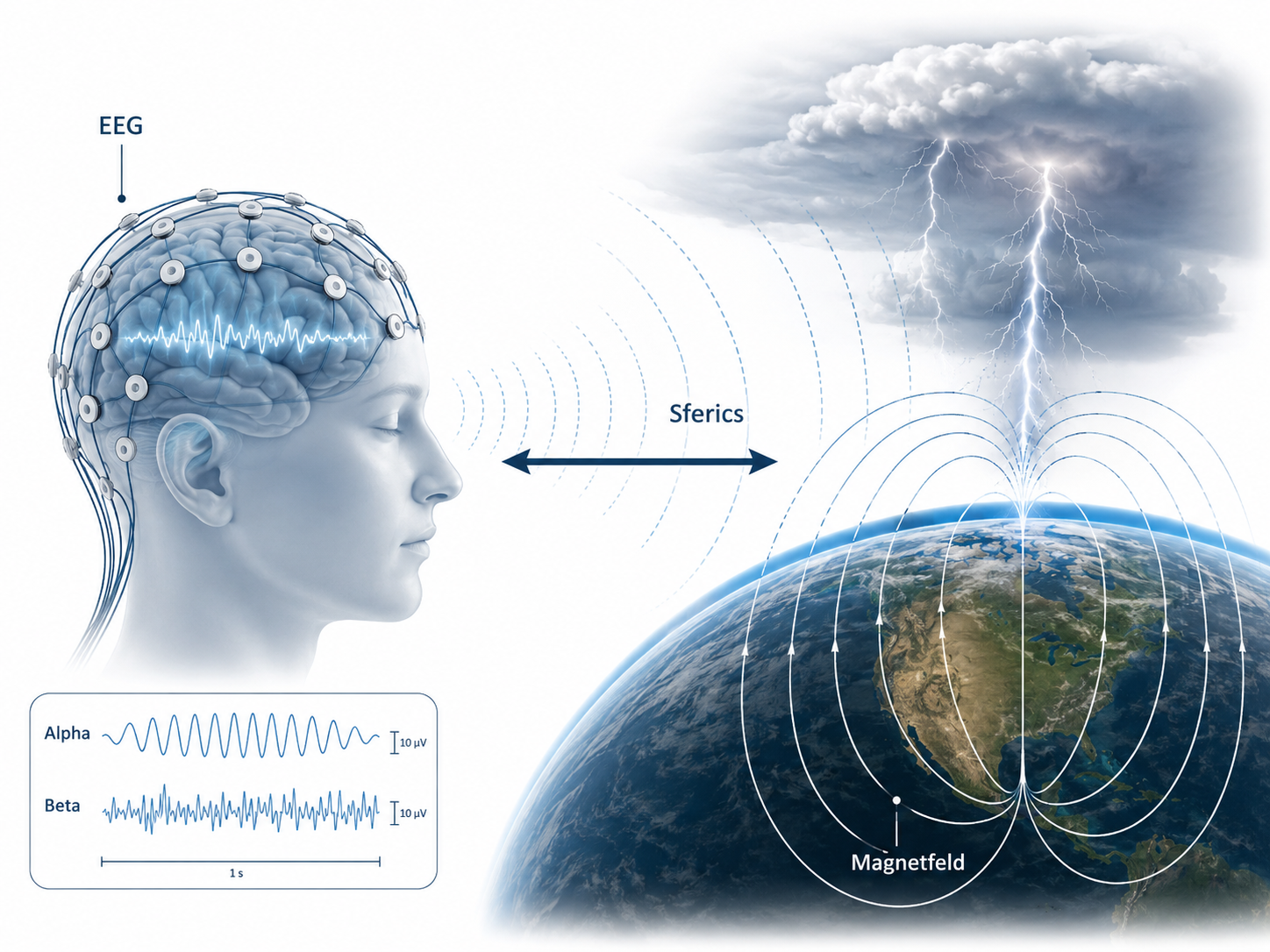 EEG, Sferics und elektromagnetische Umwelt